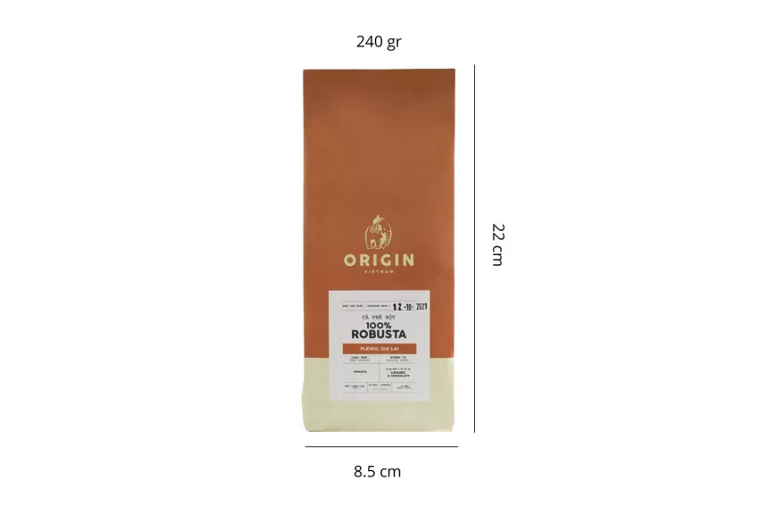 Cà Phê ORIGIN 100% Robusta, Robusta, Cà Phê Nguyên Hạt, Cà Phê K’ho, Cà Phê Đặc Sản, Cà Phê Rang Xay, Caffeine, Catimor