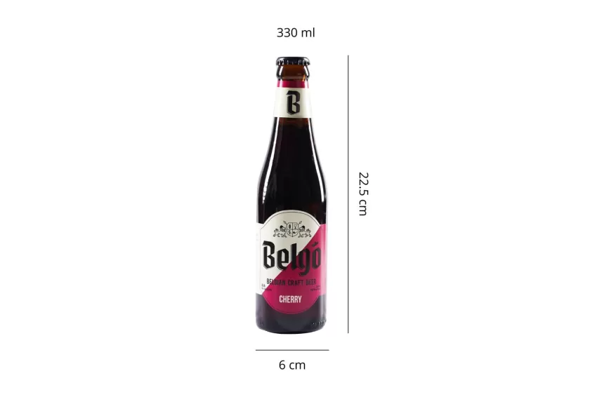 Bia Craft Belgo Cherry (10 Ibu), Bia Bỉ Truyền Thống, Vị Ngọt Đậm Đà, Không Nồng Gắt, Phù Hợp Với Phái Đẹp