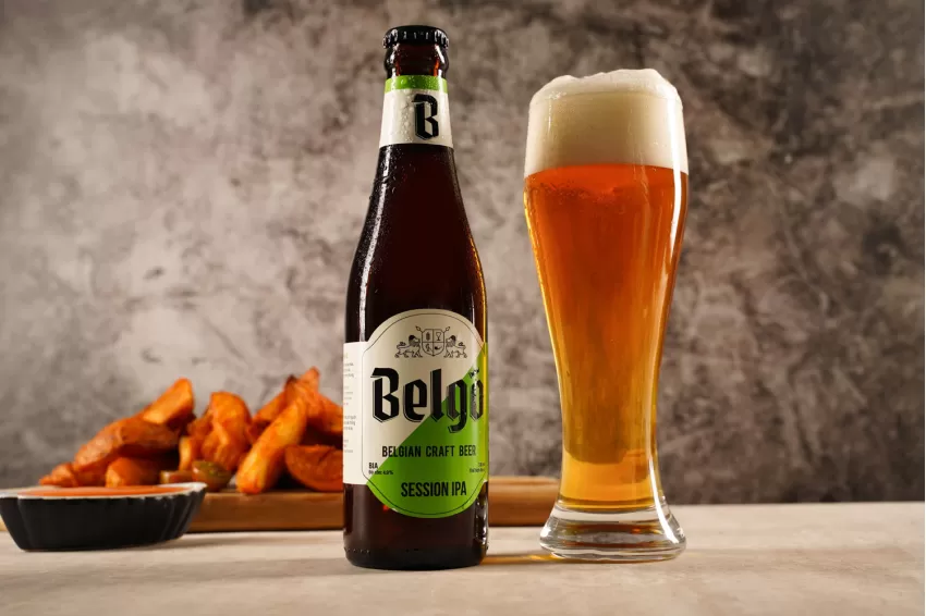 Belgo Session Ipa Beer (40 Ibu), Flavor Profile From 5 Hop Varieties, Suitable For Pairing With Cheese Or Salads