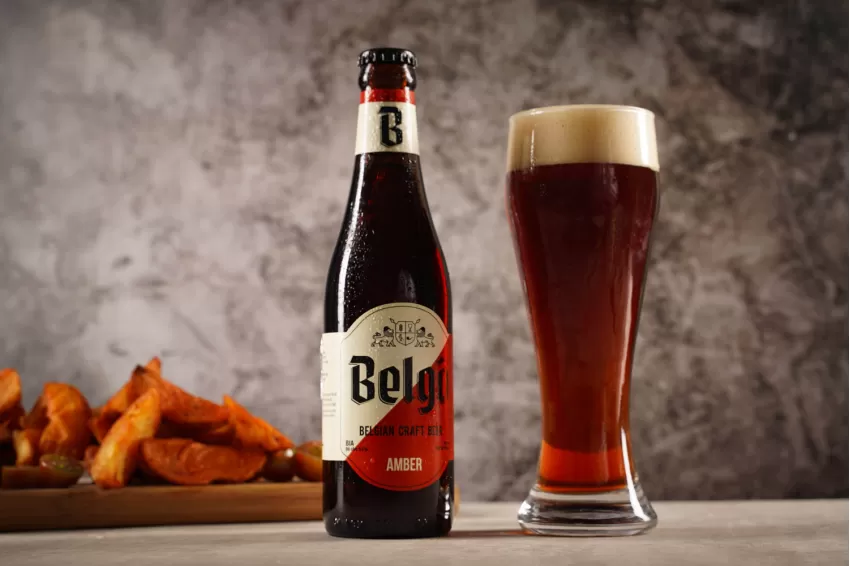 Belgo Amber Beer (18 Ibu), Handcrafted Beer, Combines Caramel And Dried Fruit Flavors, With A Refreshing Lingering Finish