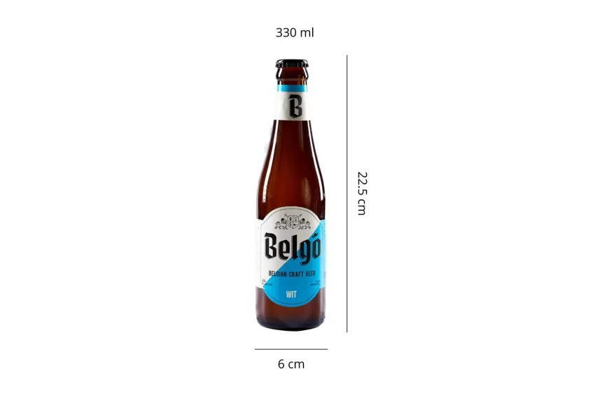 Bia Craft Belgo Wit (17 Ibu), Bia Ủ Thủ Công Theo Công Thức Truyền Thống, Vị Cân Bằng Giữa Ngọt - Chát Và Cay Nhẹ