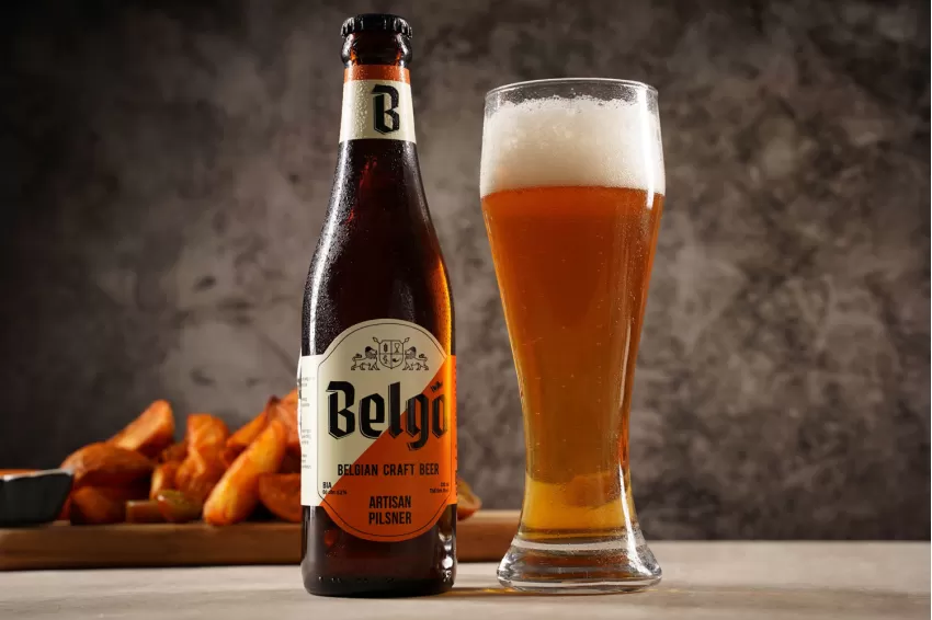 Belgo Artisan Pilsner Beer (21 Ibu), National Beer Brand, Low Alcohol Content, Gentle Sweetness, Distinctive Malt Aroma Belgo Artisan Pilsner Beer (21 Ibu), National Beer Brand, Low Alcohol Content, Gentle Sweetness, Distinctive Malt Aroma
