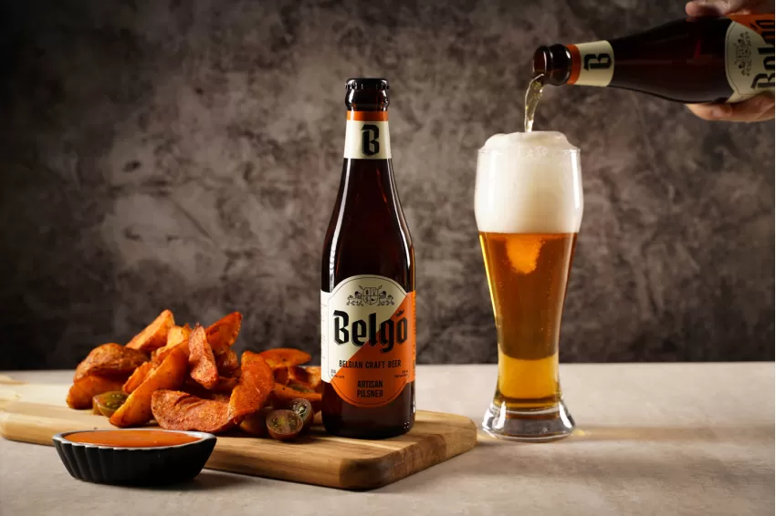 Belgo Artisan Pilsner Beer (21 Ibu), National Beer Brand, Low Alcohol Content, Gentle Sweetness, Distinctive Malt Aroma Belgo Artisan Pilsner Beer (21 Ibu), National Beer Brand, Low Alcohol Content, Gentle Sweetness, Distinctive Malt Aroma