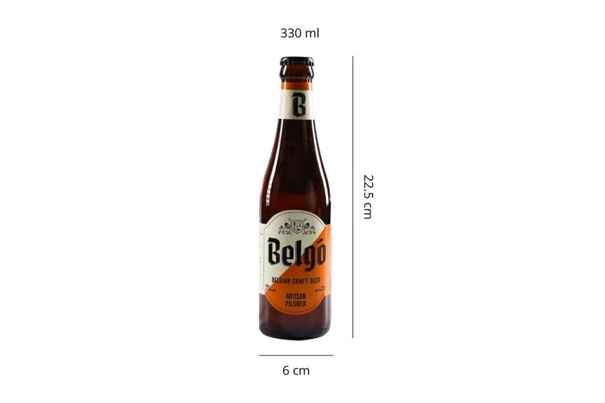 Belgo Artisan Pilsner Beer (21 Ibu), National Beer Brand, Low Alcohol Content, Gentle Sweetness, Distinctive Malt Aroma