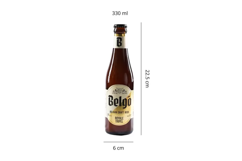 Belgo Royale Tripel Craft Beer, Originating From The Middle Ages, Brewed According To Ancient Monk Standards, Fruity Flavor, Easy To Drink