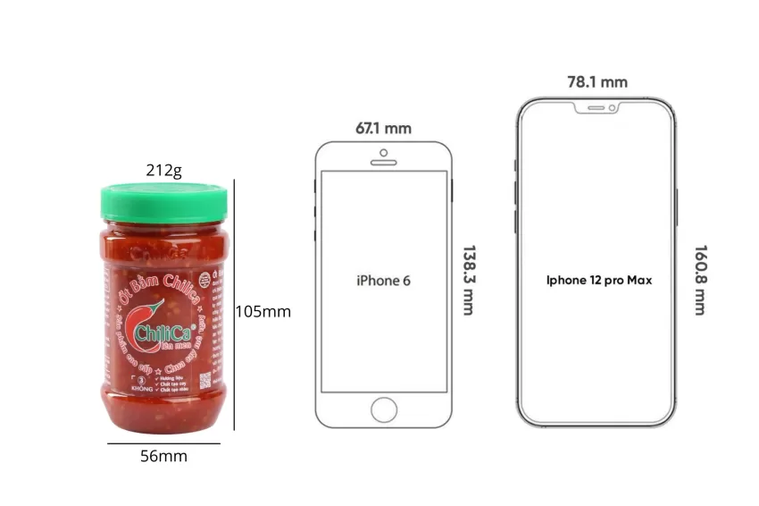 Minced Chili, Naturally Fermented Chili, Super Spicy Minced Chili, Cooking Spice, Chilica Minced Chili Jar