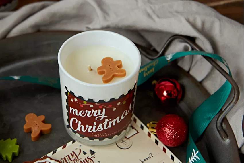 [Christmas Gift Set] 175gr “Christmas Time” Scented Soy Candle Jars