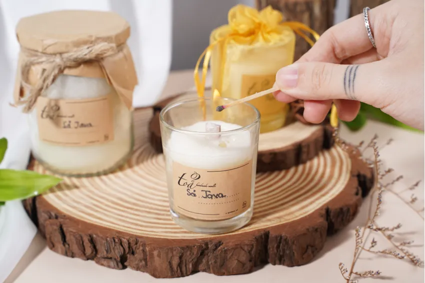 Java Lemongrass Scented Candle