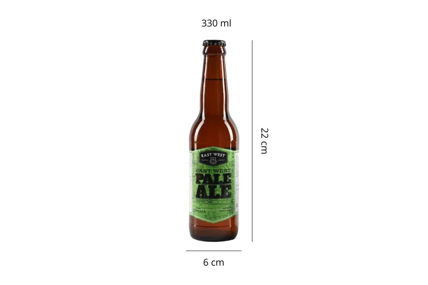 East West Pale Ale Bottle, Craft Beer, Bottle 330ml, Handcrafted Craft Beer, Premium Brewing, Distinctive Aroma, Pure Deliciousness