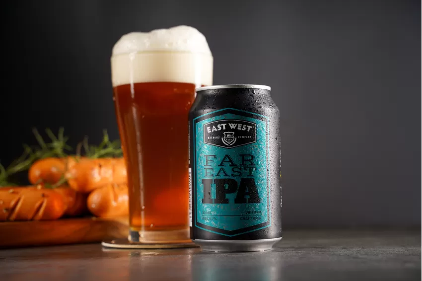 Bia Craft Far East Ipa, Lon 330ml, Bia Thủ Công, Bia Craft Cao Cấp, Hương Vị Đặc Trưng, Mùi Thơm Đậm Đà