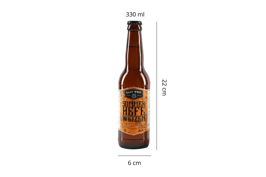 Summer Hefeweizen Beer Bottle, Craft Beer, Cool And Refreshing Flavor, High-Quality Barley And Premium Hops, Light Honey Flavor