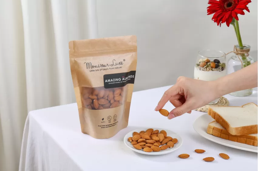 Cold Dried Almond, Healthy Snacks, Dried Almond, Crunchy Nuts, No Sugar, No Preservatives, Eat Clean, Natural Ingredients