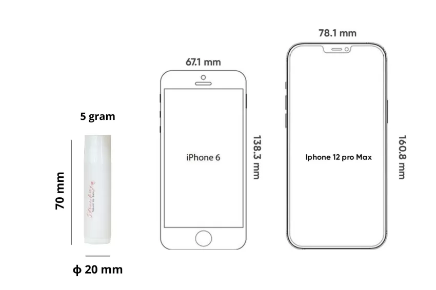 Non-Colored Natural Lip Balm, Natural Lip Balm, Reduces Cracking, Darkening, Natural Materials, Non-Greasy, Evens Lips Rosy