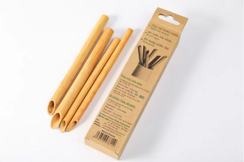 Reed Straw, Bubble Tea Size, Never Get Soggy in Water, Natural Ingredients, Safe to Use, Environmental Friendly