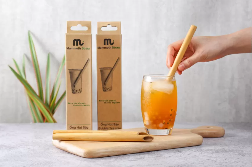 Reed Straw, Bubble Tea Size, Never Get Soggy in Water, Natural Ingredients, Safe to Use, Environmental Friendly