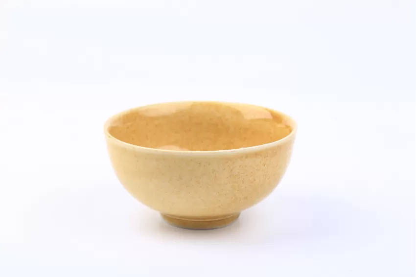 Ceramic Rice Bowl, Harvest Gold Collection, Fire Glaze Ceramics, Skillful Techniques, High Quality, Decoration, Vietnamese Ceramics