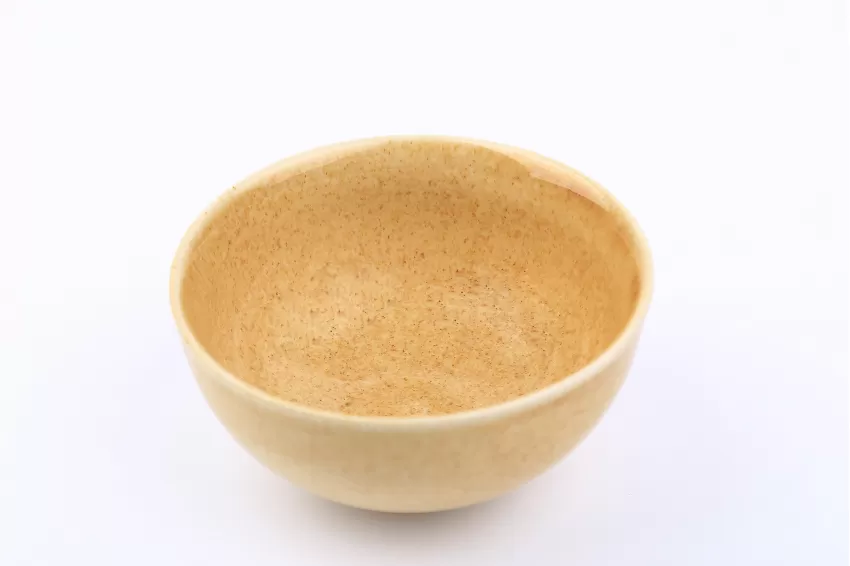 Ceramic Rice Bowl, Harvest Gold Collection, Fire Glaze Ceramics, Skillful Techniques, High Quality, Decoration, Vietnamese Ceramics