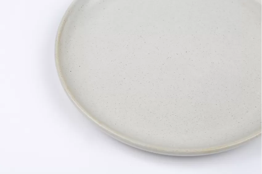 Đĩa Sứ Tròn Thuỵ Điển, BST ​​Glossy White in Stoneware, Gốm Sứ Cao Cấp, Thủ Công Việt Nam,  Kiểu Dáng Sang Trọng, Phong Cách Scandinavian