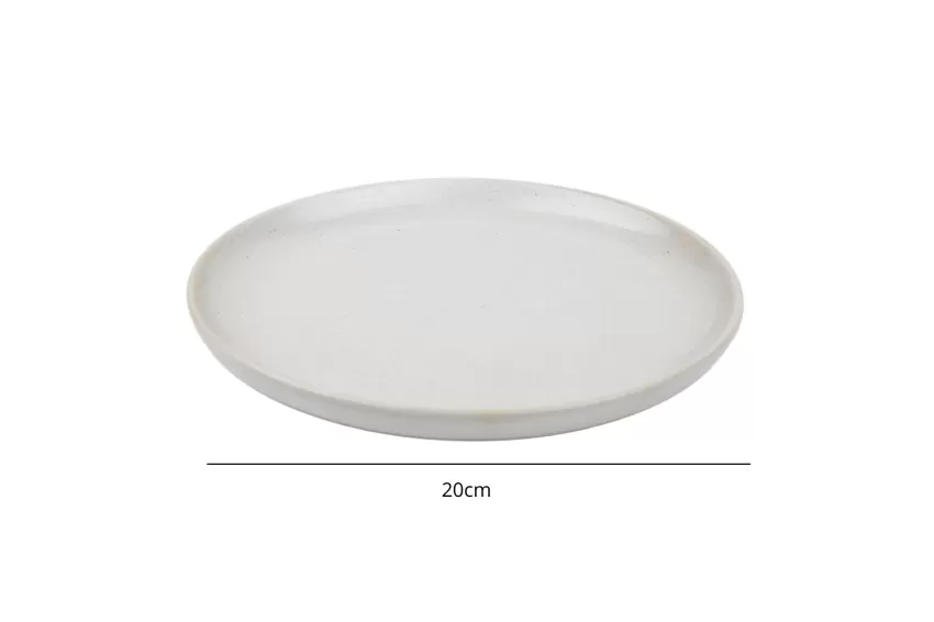 Đĩa Sứ Tròn Thuỵ Điển, BST ​​Glossy White in Stoneware, Gốm Sứ Cao Cấp, Thủ Công Việt Nam,  Kiểu Dáng Sang Trọng, Phong Cách Scandinavian