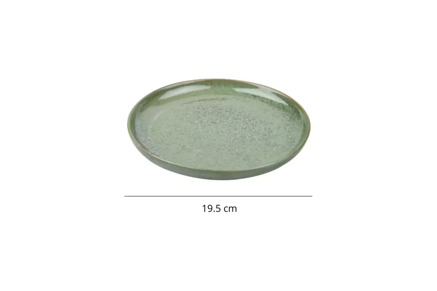 Ceramic Swedish Round Plate, Crystal Green Collection, Fire Glaze Ceramics, Skillful Techniques, High Quality, Decoration, Vietnamese Ceramics