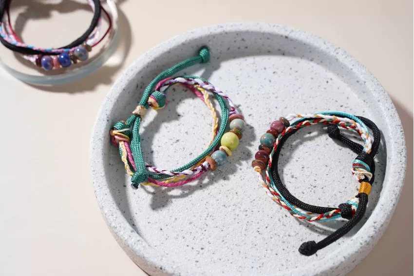 04-Layer Ceramic Beaded Bracelet