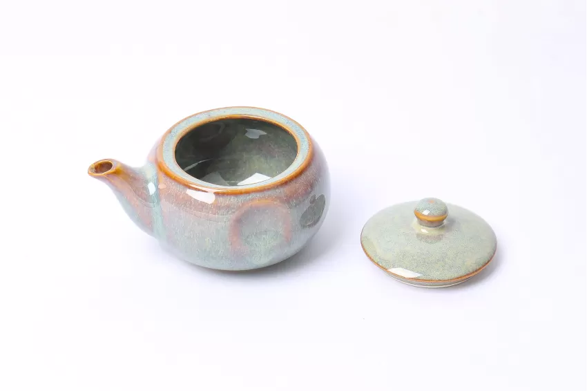 Ceramic Soy Sauce Holder, Wattle Green Collection, Fire Glaze Ceramics, Skillful Techniques, High Quality, Decoration, Vietnamese Ceramics