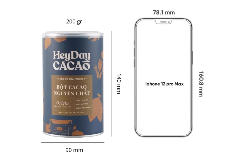 Unsweetened Cocoa Powder, Can 200gr Unsweetened Cocoa Powder, Can 200gr