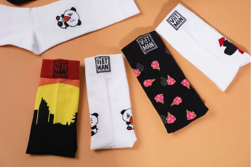 3 Pairs Of Crew-Cut Socks Set, Colorful Patterned Socks, Thick High-Cut Socks, Less Prone To Lint Socks, Gift For Friends