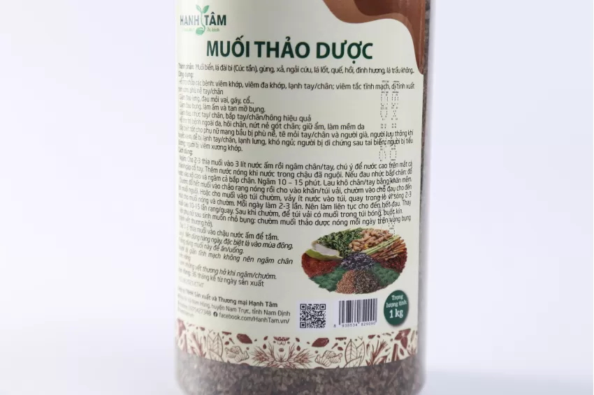 Muối Thảo Dược Ngâm Chân, Muối Thảo Mộc Đa Năng, Giảm Nhức Mỏi Tay Chân, Ngâm Chân Thải Độc, Quà Tặng Ông Bà