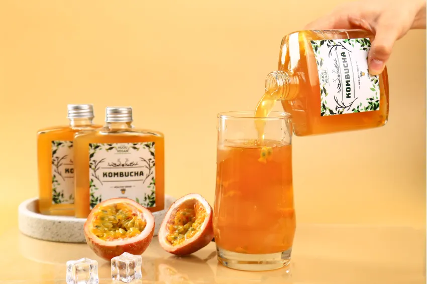 Passion Fruit Kombucha Passion Fruit Kombucha