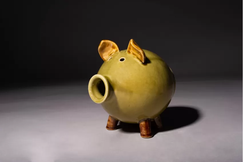 Yellow Green Ceramic Pig Figurine, Pig Family Collection, 4 Sizes, Cute Ceramic Statue, Ceramic Decoration, Vietnamese Handcrafted, Feng Shui Gift