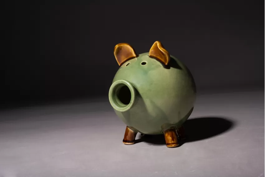 Green Ceramic Pig Figurine, Pig Family Collection, Ceramic Figurine, Vietnamese Ceramics, Decor Item, Unique Design, Handicraft, Toxin-Free, Corporate Gift