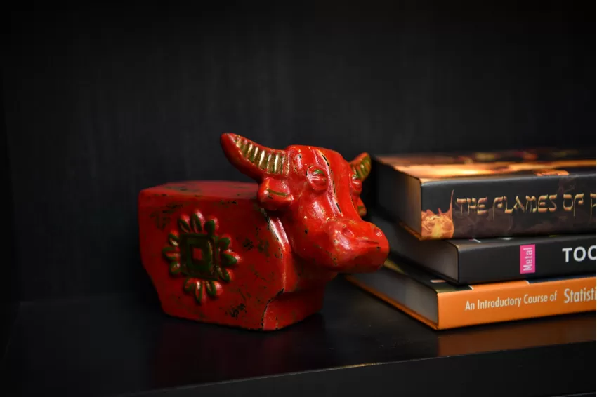 Lacquered Buffalo, Vietnamese Elements, Beautiful Feng Shui Decor, Interior Decoration, Feng Shui Gift, Corporate Gift