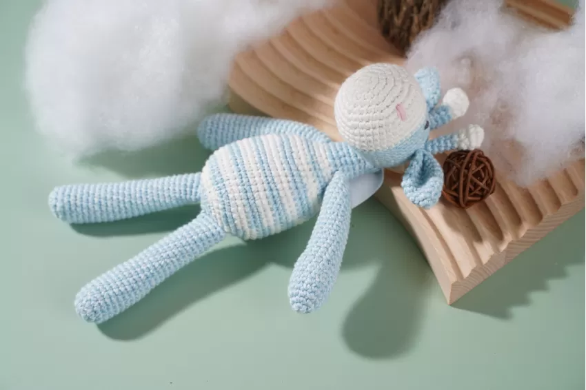 Crochet Giraffe Rattle Toy