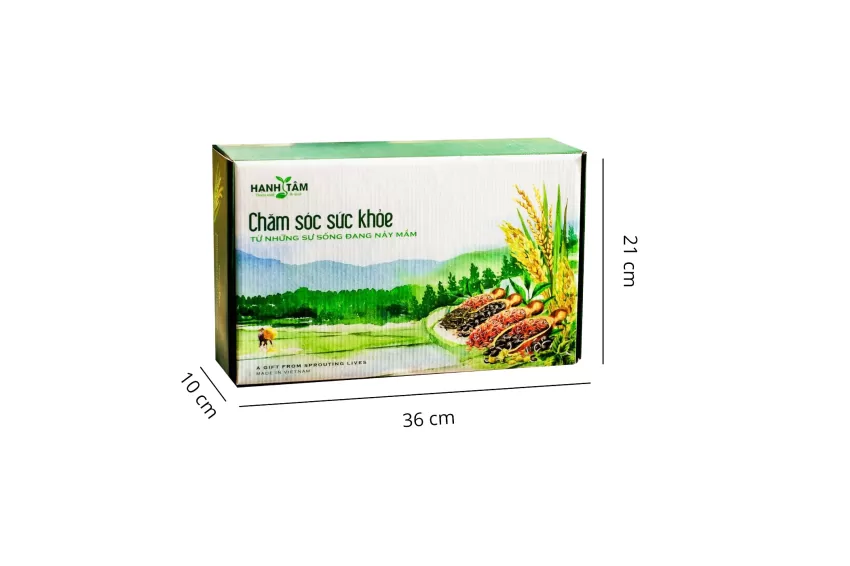 Set Quà Tặng Trà Mầm Gạo Lứt, Combo 3 Hộp Trà Gạo Lứt, Trà Gạo Lứt Thanh Nhiệt, Trà Gạo Lứt Tự Nhiên, Quà Tặng Trầm Trà