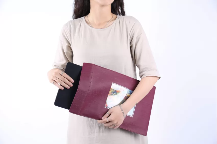 Top Secret Leather Document Bag - Calm Top Secret Leather Document Bag - Calm