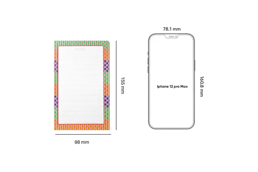 Small Checkered Pocket Notepad, Classic Design, Compact Size, Quality Paper, Gift for Note-taking on the Go