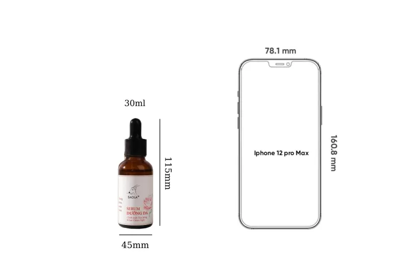 Saola Nourishing Rose Serum, Natural Skin Care, Prevents Skin Aging, Vitamin B5-Enriched Serum, Skin-Renewing Serum