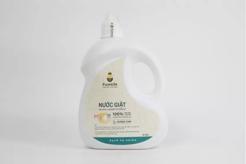 Nước Giặt Enzyme Fuwa Hương Cam, Loại Bỏ Vết Bẩn Và Mùi Hôi, Hoạt Chất Làm Sạch Lành Tính, Không Làm Khô Da Tay