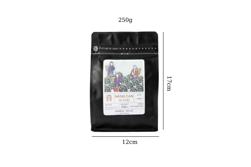 Năng Cán Coffee Blend, Coffee Blend, Arabica, Clean Ingredients, High-quality Coffee, Strong Flavors, Artisanal Coffee