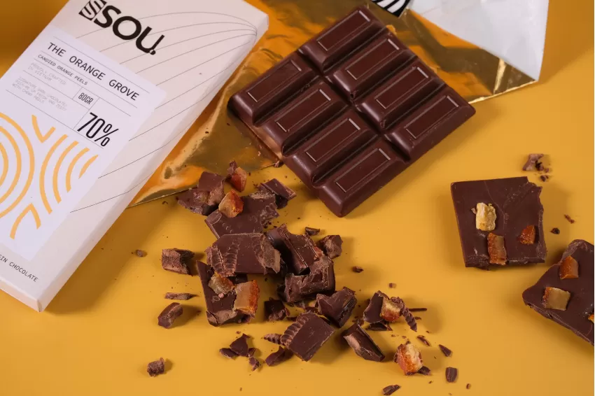 The Orange Grove, 70% Dark Chocolate And Dried Orange Peel