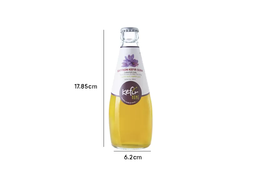 Taste' Kefir Soda Combo, 4 Bottles, Includes Peach Apricot Kefir Soda, Spring Kefir Soda, Apple Ginger Kefir Soda, And Saffron Kefir Soda