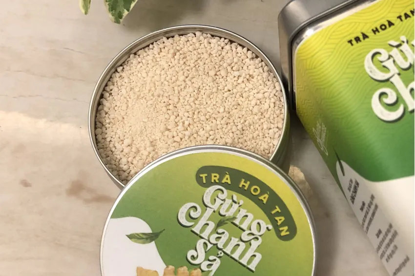 Ginger, Lime And Lemongrass Instant Tea, Herbal Instant Tea, Vietnamese Herbs, Instant Tea Powder, Good For Health, Convenient & Delicious Ginger, Lime And Lemongrass Instant Tea, Herbal Instant Tea, Vietnamese Herbs, Instant Tea Powder, Good For Health, Convenient & Delicious
