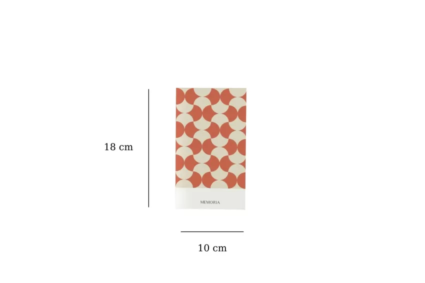 Memoria A5 Handbook, Vivid Geometric Patterns, Strong Hand-Sewing, Unique Colors, High Quality Notebook