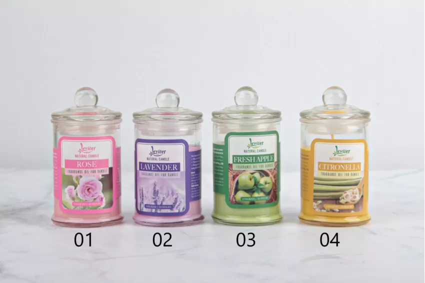 Scented Candles Glass Jar