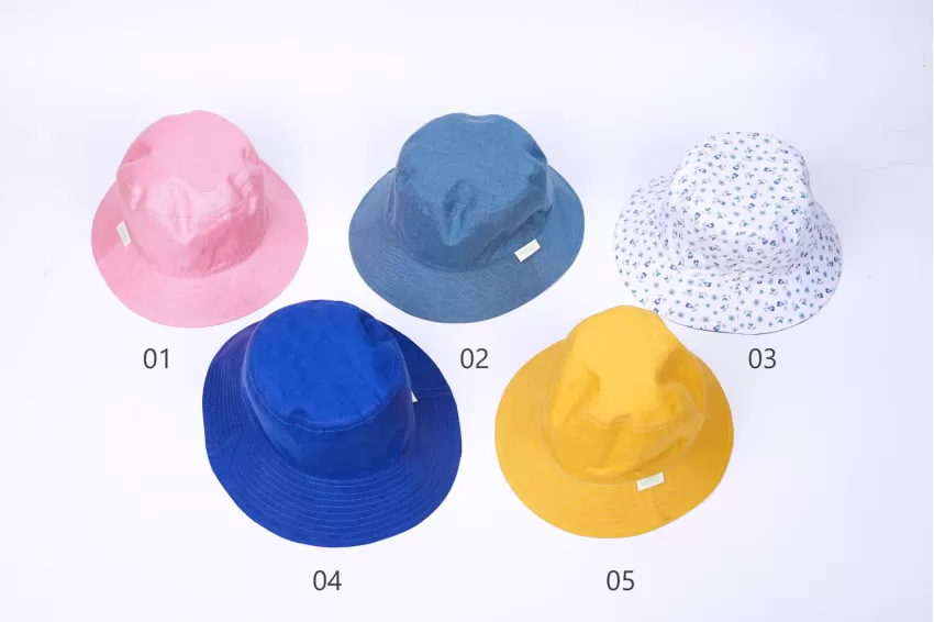 Nón Bucket Linen, Mũ Rộng Vành, Mũ Bucket Nữ, Nón Có Vành, Nón Bucket Trơn Màu, Mũ Vải Vành Nhỏ, Mũ Đội Được 2 Mặt