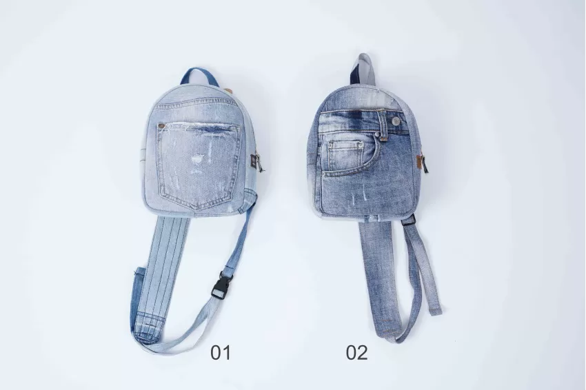 Crossbody Bag From Old Jeans, Eye-Catching Design, Sturdy Structure, High Durability, Denim Never Goes Out Of Style