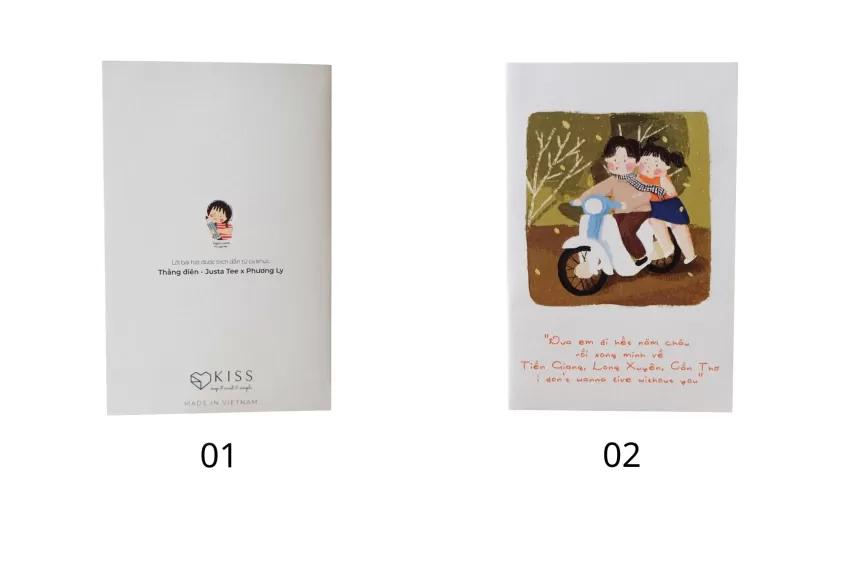 Vietnamese Lyrics Print Card