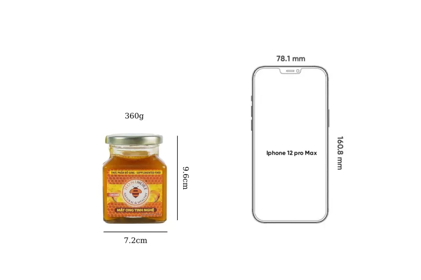 Ripe Honey With Red Turmeric Starch, Highland Forest Honey, Natural Honey, Natural Flower Honey, Culinary Gift