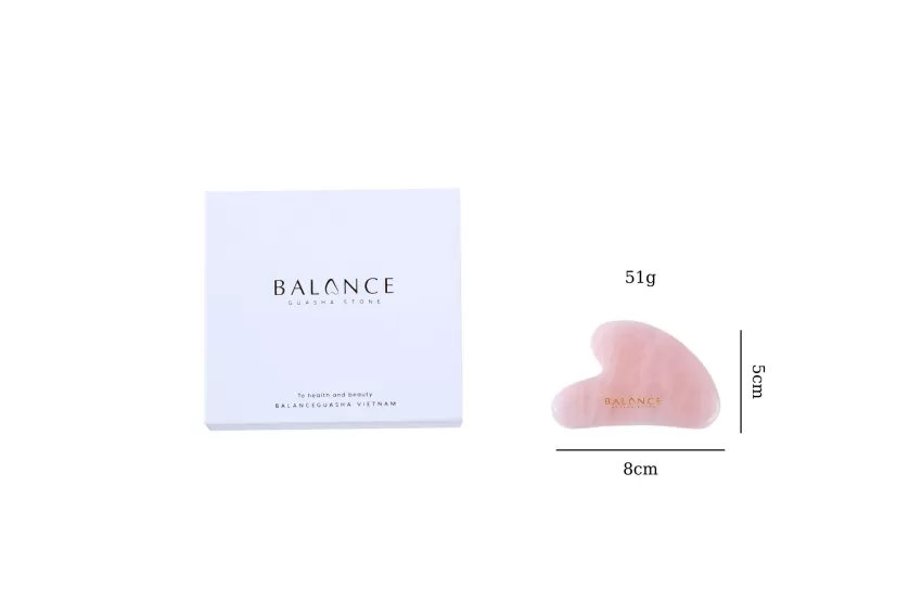 Natural Rose Quartz Gua Sha Tool (Get a 15ml Massage Oil upon purchase)